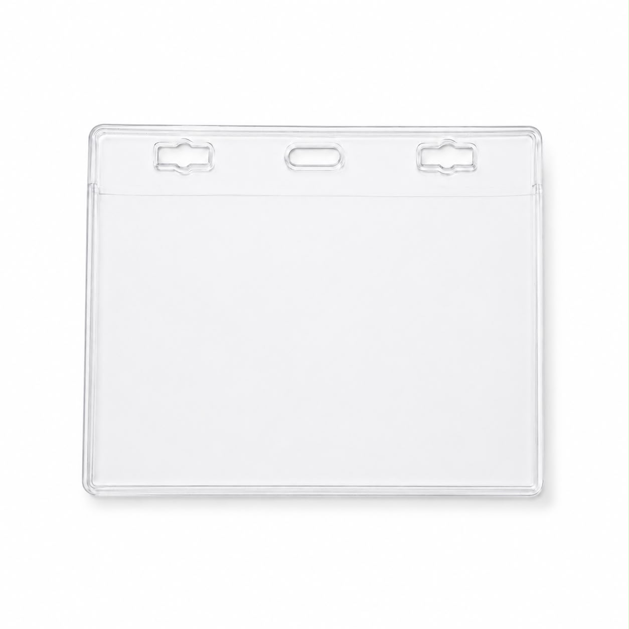מנשא / מחזיק לתג שם שקוף 11.5X9.5 סמ – תמונה 3