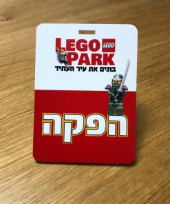 כרטיס פלסטיק 11X8 PVC מודפס דו-צדדי