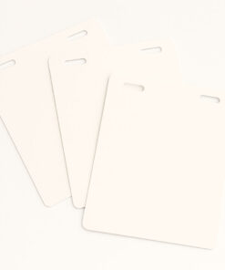 תג פוליפרופילן 12X10סמ עומד עם 2 נקבים